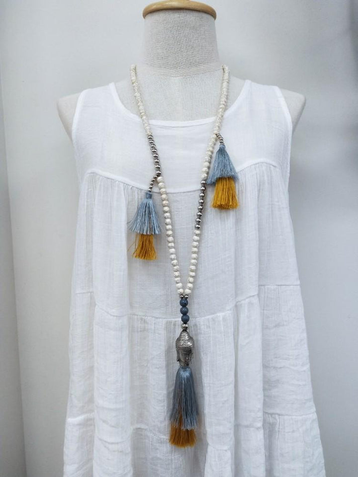 Necklace Buddha Tassle - eKo NZ - 