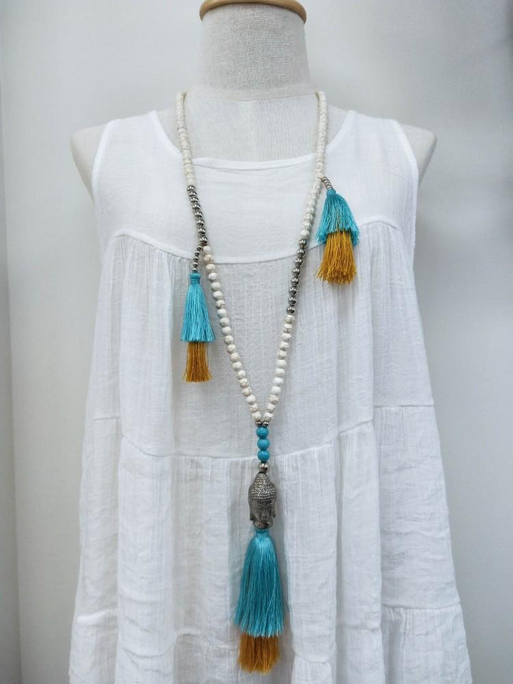 Necklace Buddha Tassle - eKo NZ - 