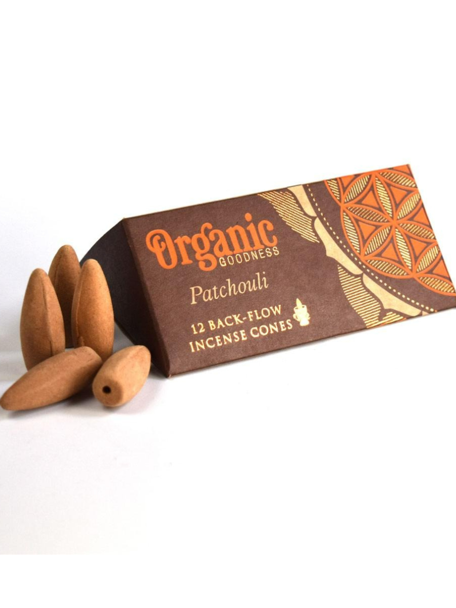 Organic Backflow Cones - Patchouli - eKo NZ - 