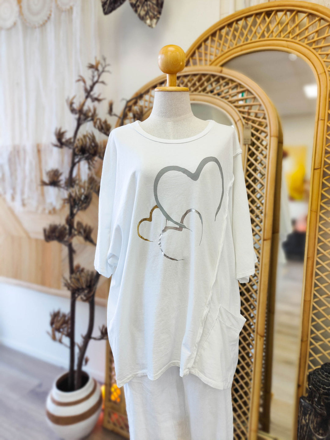 Oversized Love Shirt - eKo NZ - 