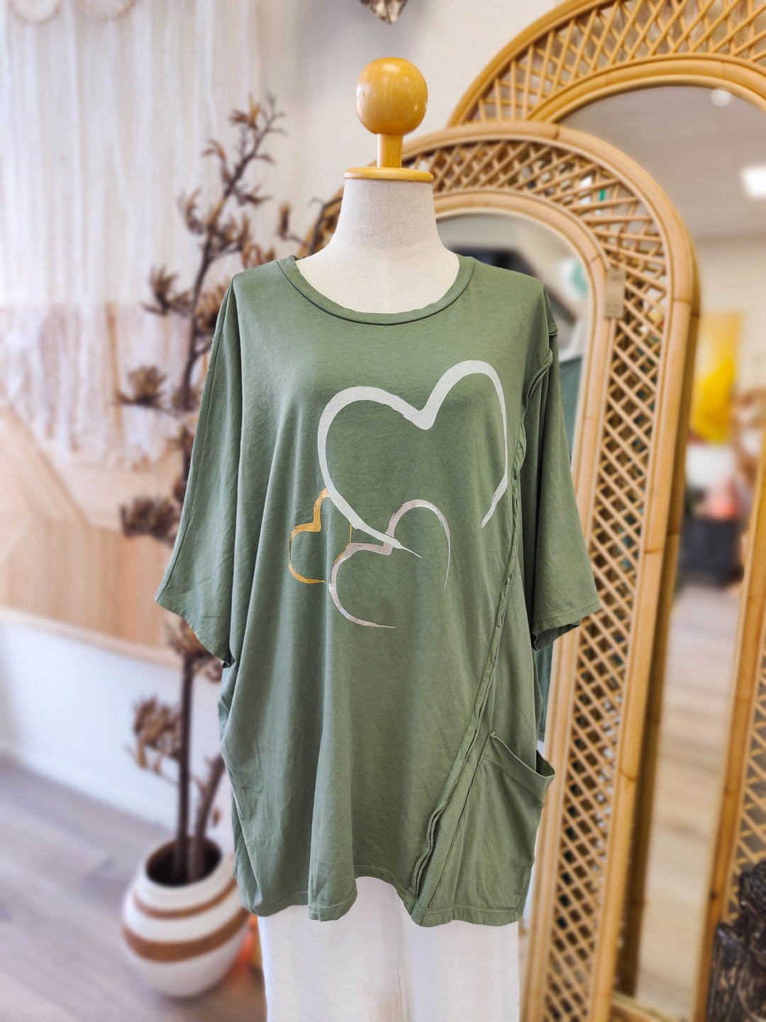 Oversized Love Shirt - eKo NZ - 
