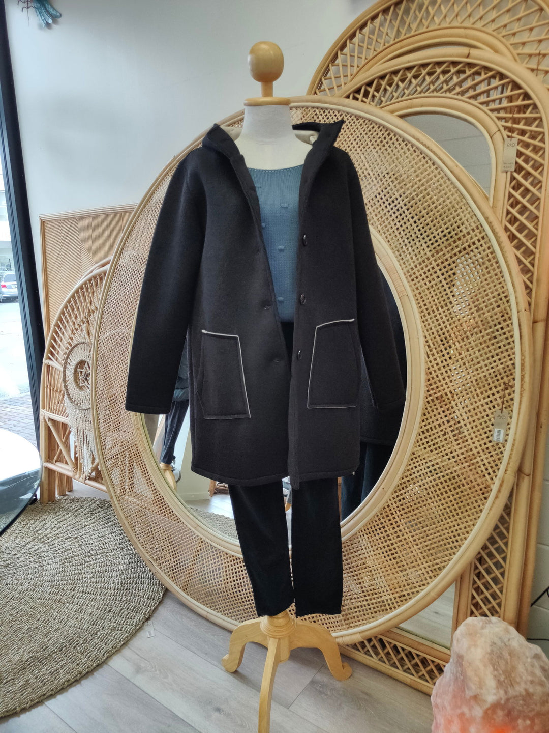 Pelligrino Long Button Jacket - eKo NZ - 