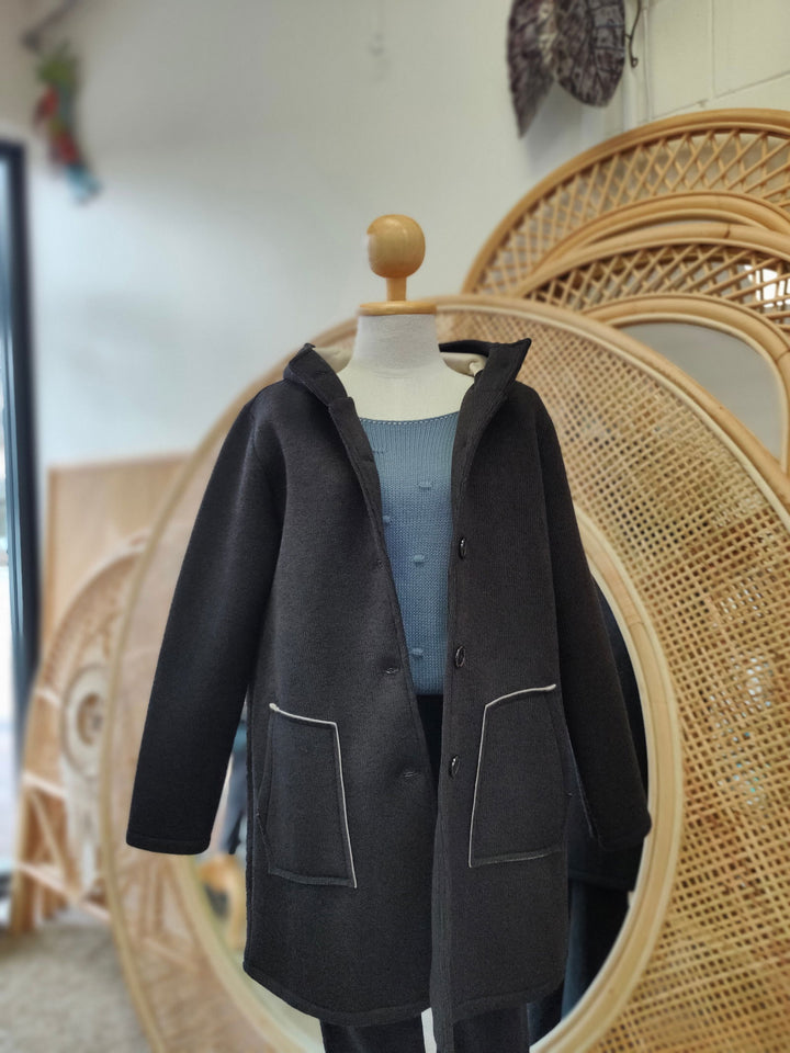 Pelligrino Long Button Jacket - eKo NZ - 