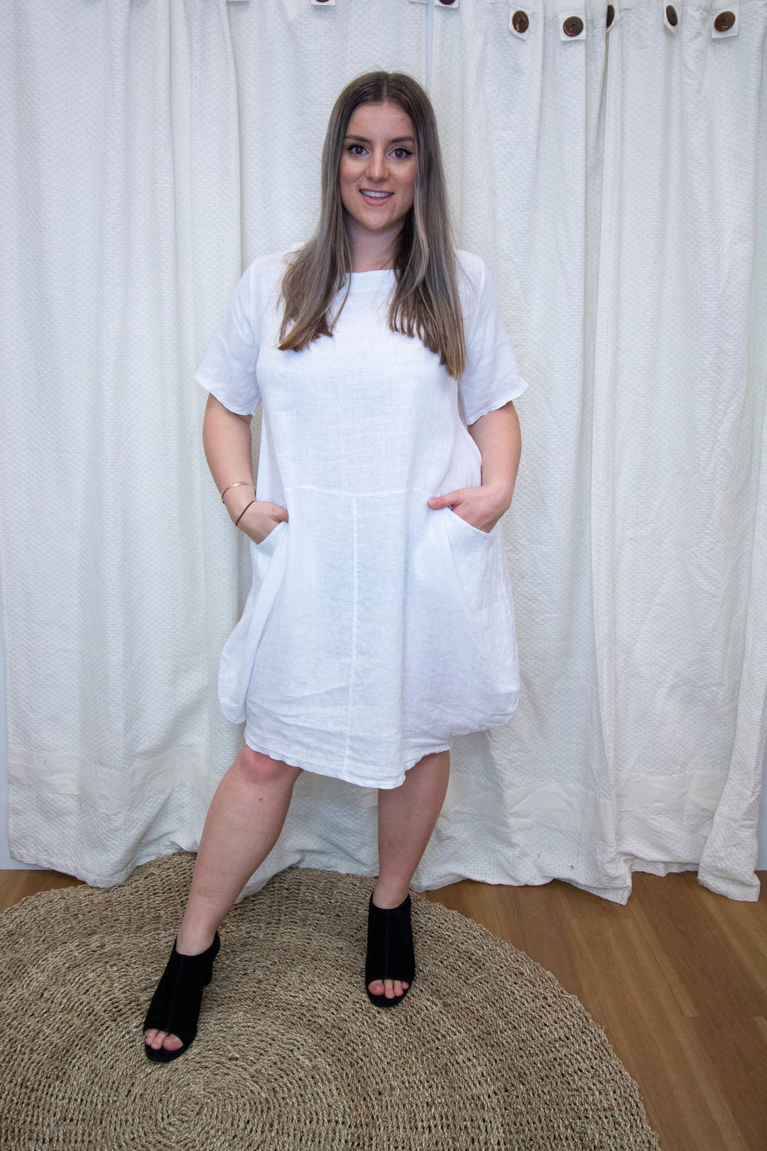 Pocket Lino Dress - eKo NZ - 