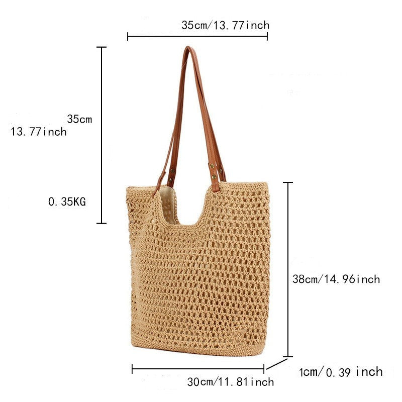 Measurements of Rachini bag 38cm high by 30cm wide