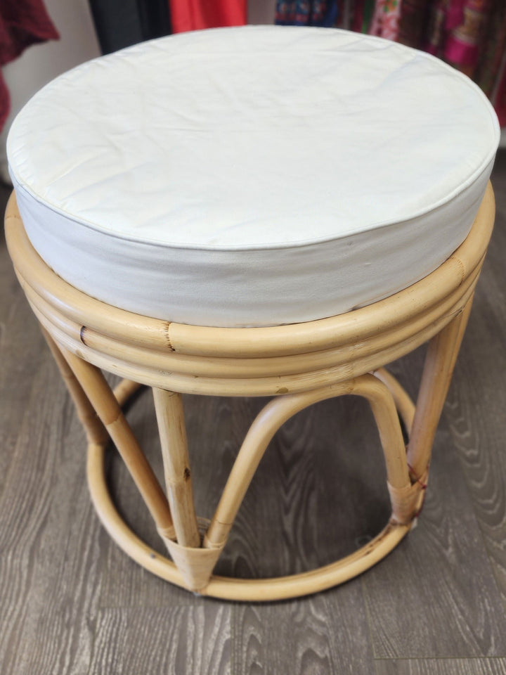 Rattan Stool With Cushion - eKo NZ - 