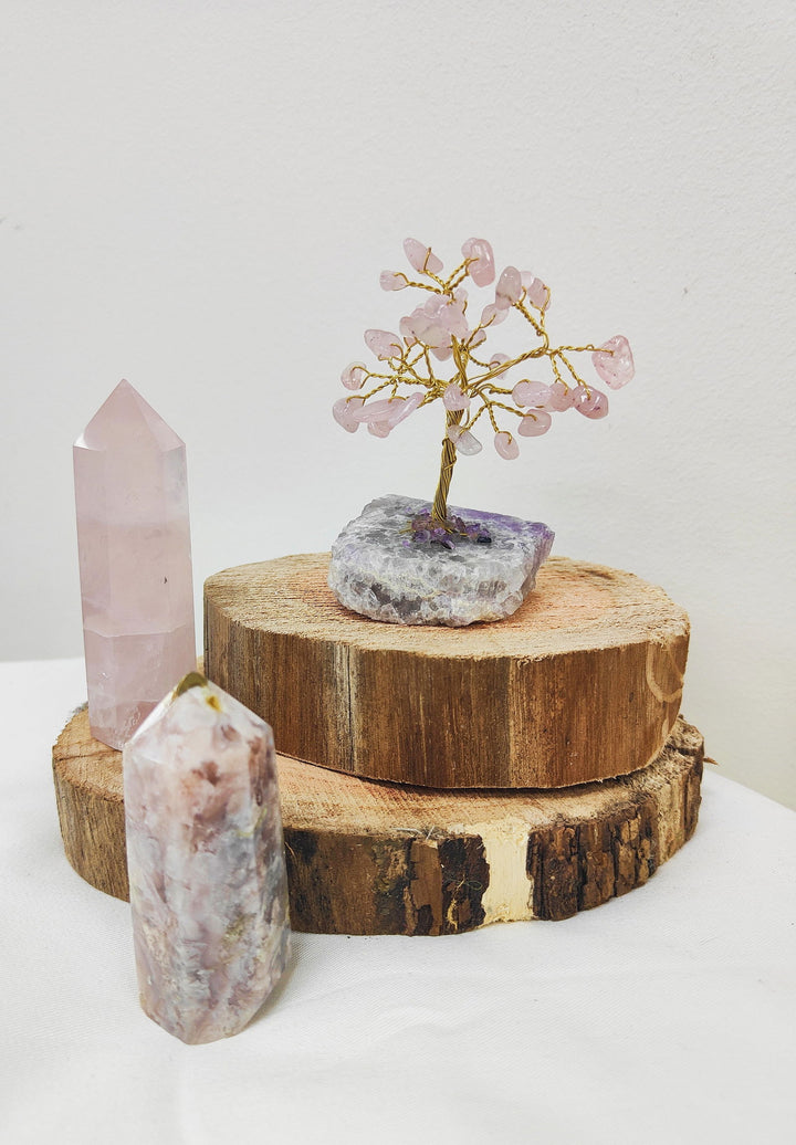 Rose Quarts Gem Tree - eKo NZ - 
