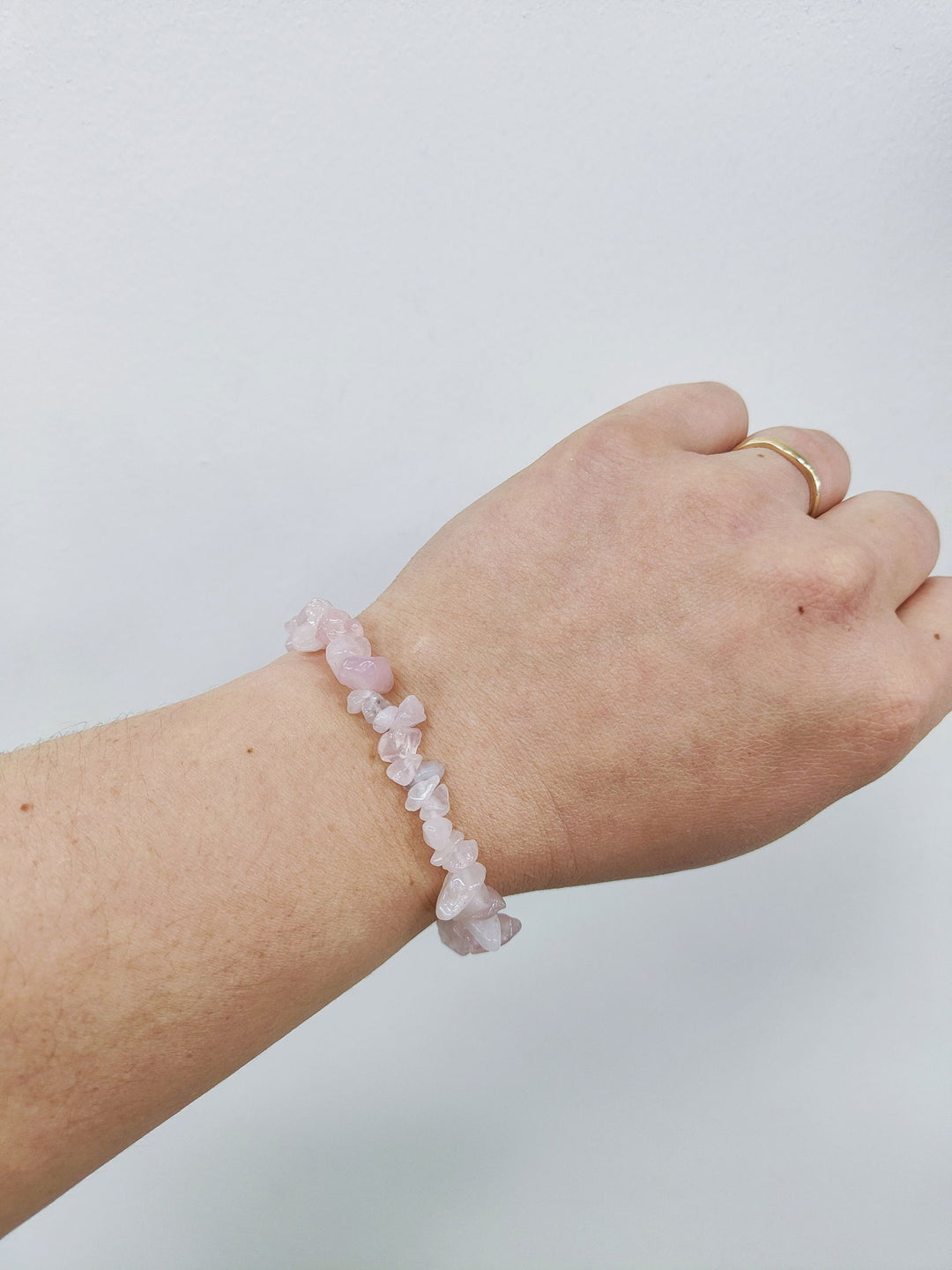 Rose Quartz Chip Braclet - eKo NZ - 