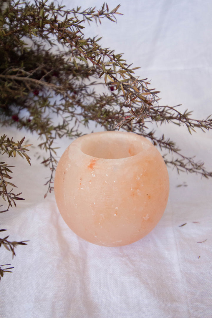 Round Salt Tealight Holder - eKo NZ - 