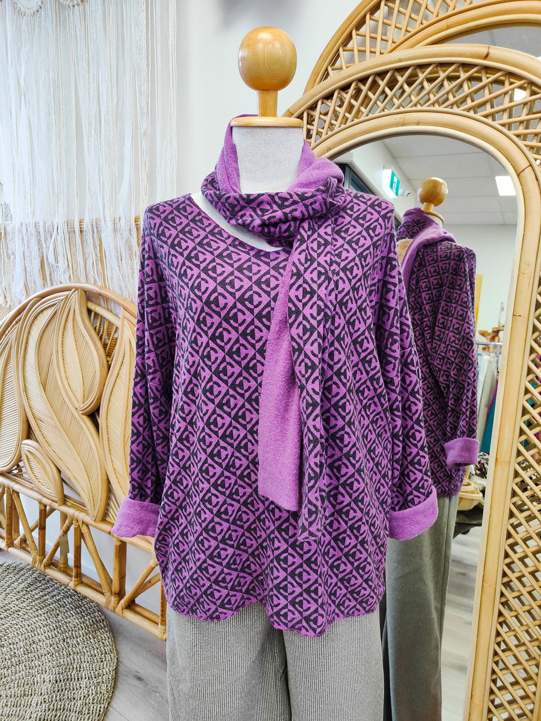 Scarf Cee Top - Last One - eKo NZ - 