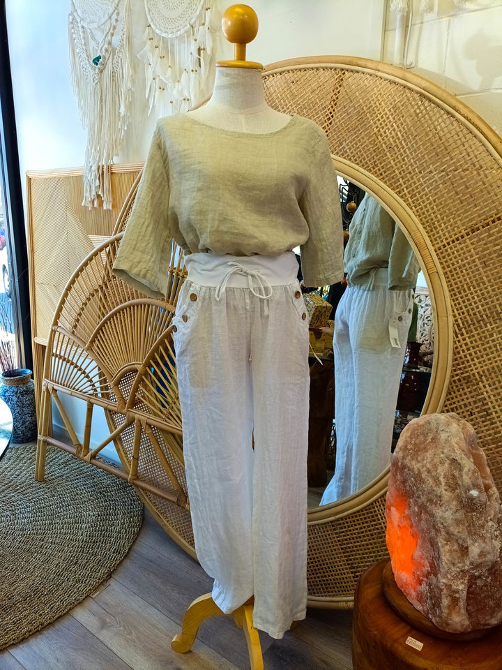 Simona Linen Pants - eKo NZ - 