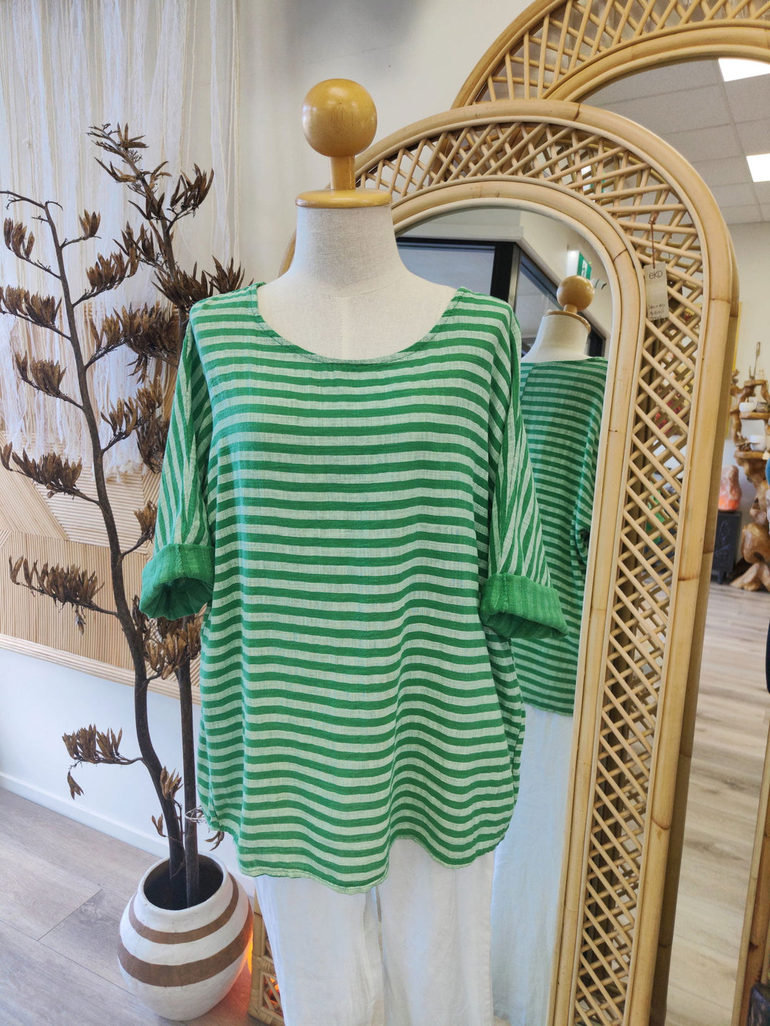 Striped Liz Top - eKo NZ - 