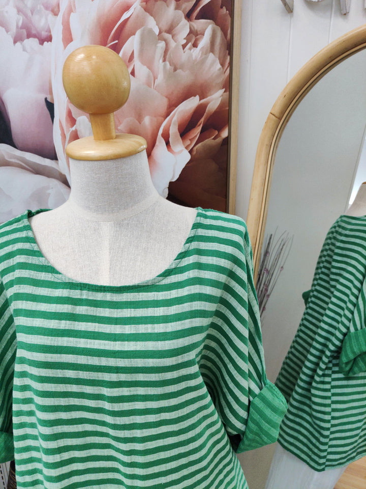 Striped Liz Top - eKo NZ - 