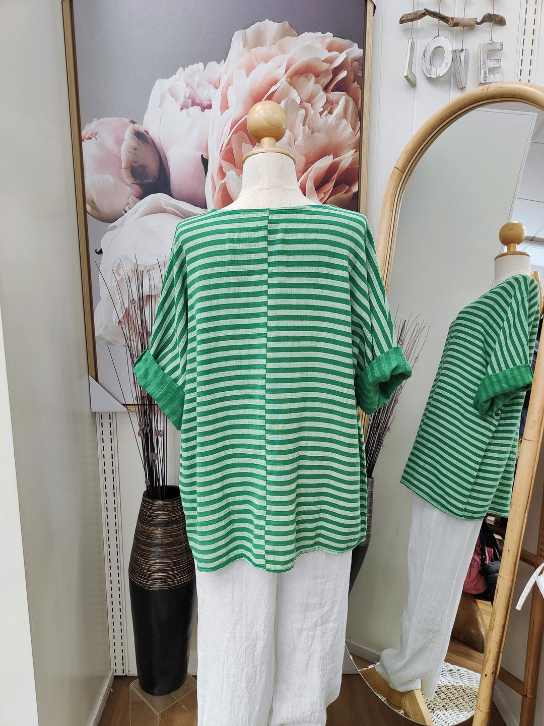 Striped Liz Top - eKo NZ - 