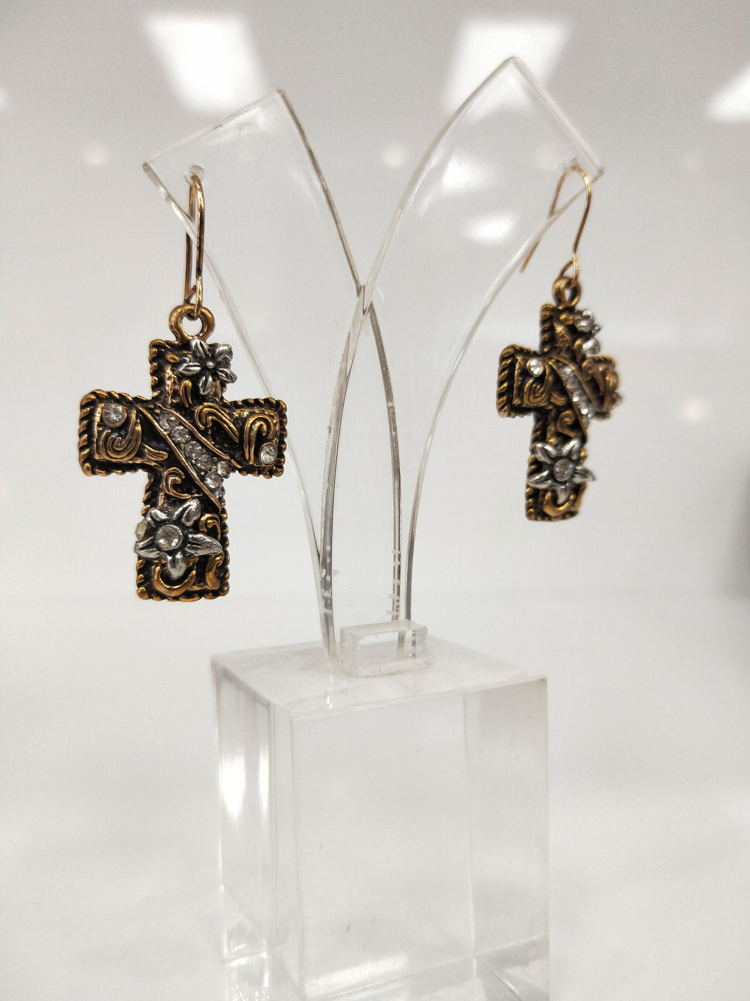 Studded Cross Earrings - eKo NZ - 