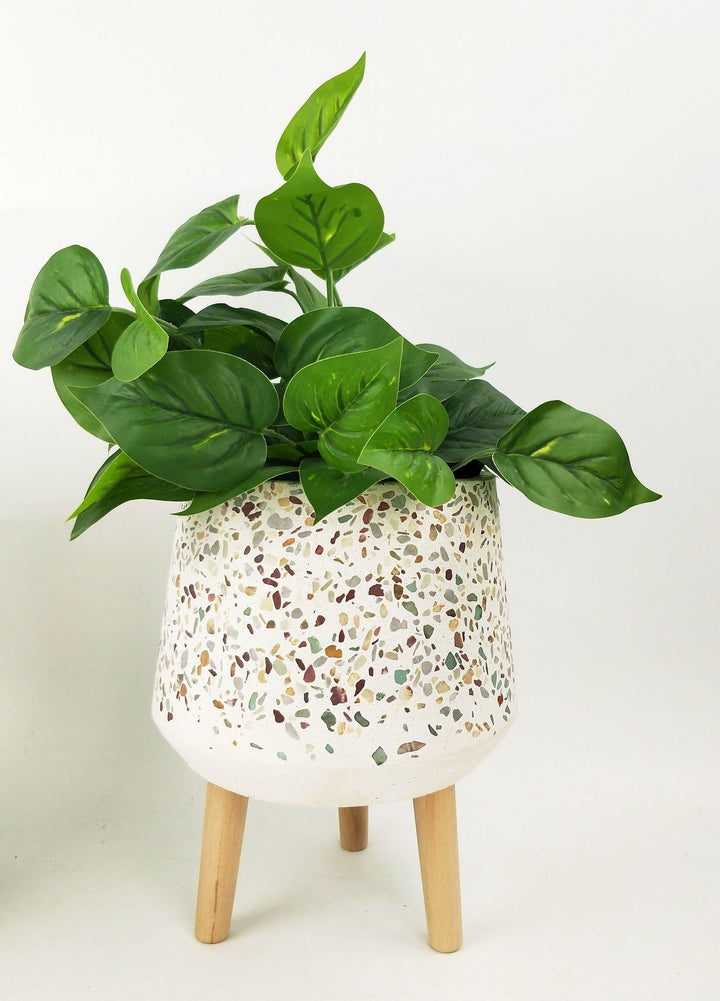 Terazzo Planter With Legs - eKo NZ - 