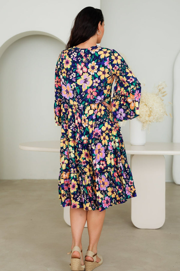 Tori 3/4 Sleeve Dress - eKo NZ - 