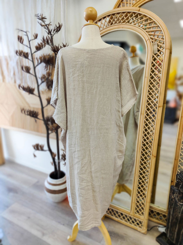 Trace Lino Dress - eKo NZ - 
