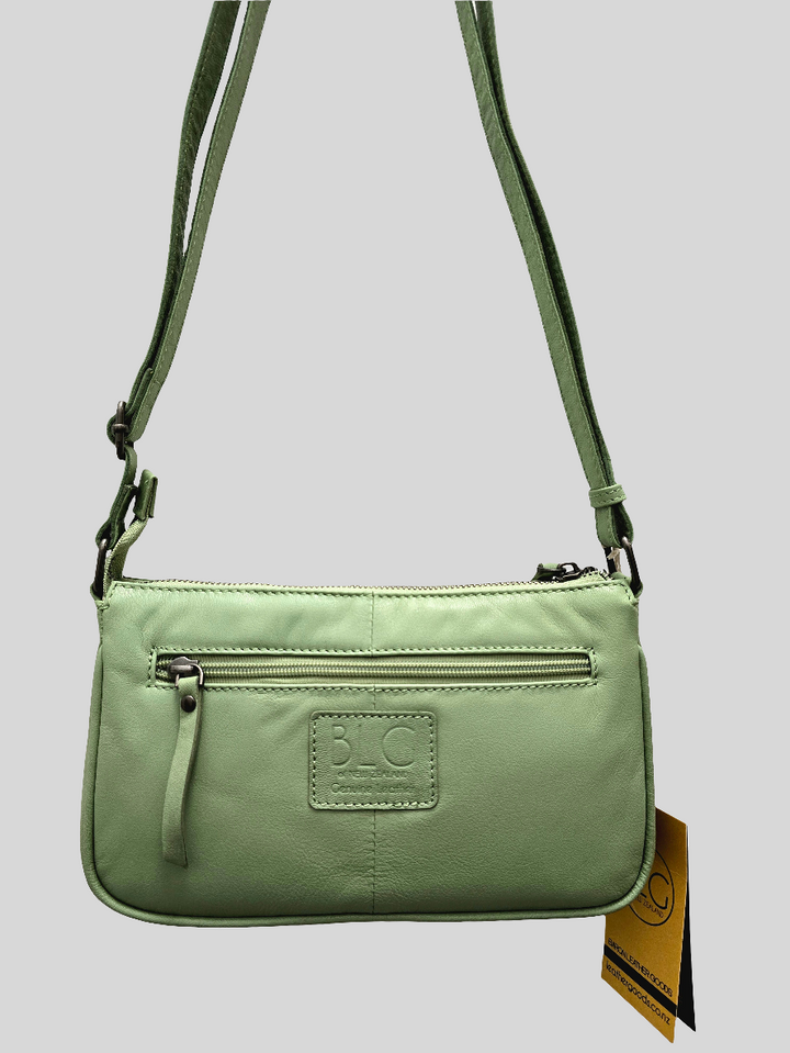 Leather Oval Cross Body Bag