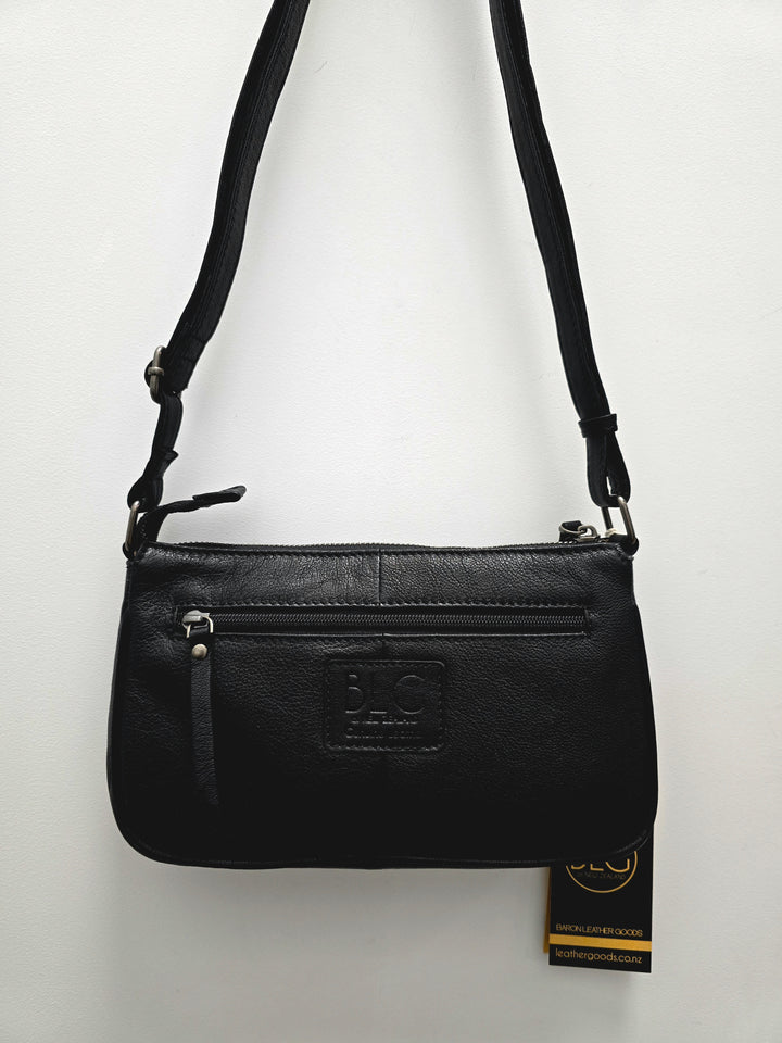 Leather Oval Cross Body Bag