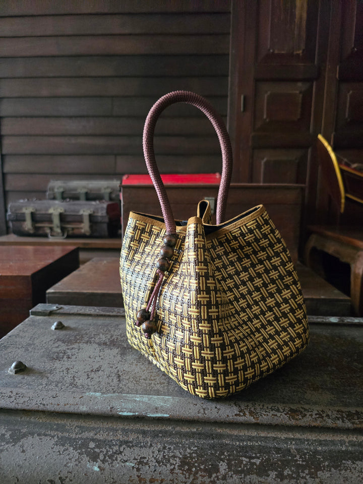 Resort Weave Horizon Bag - Chocolate Lattice