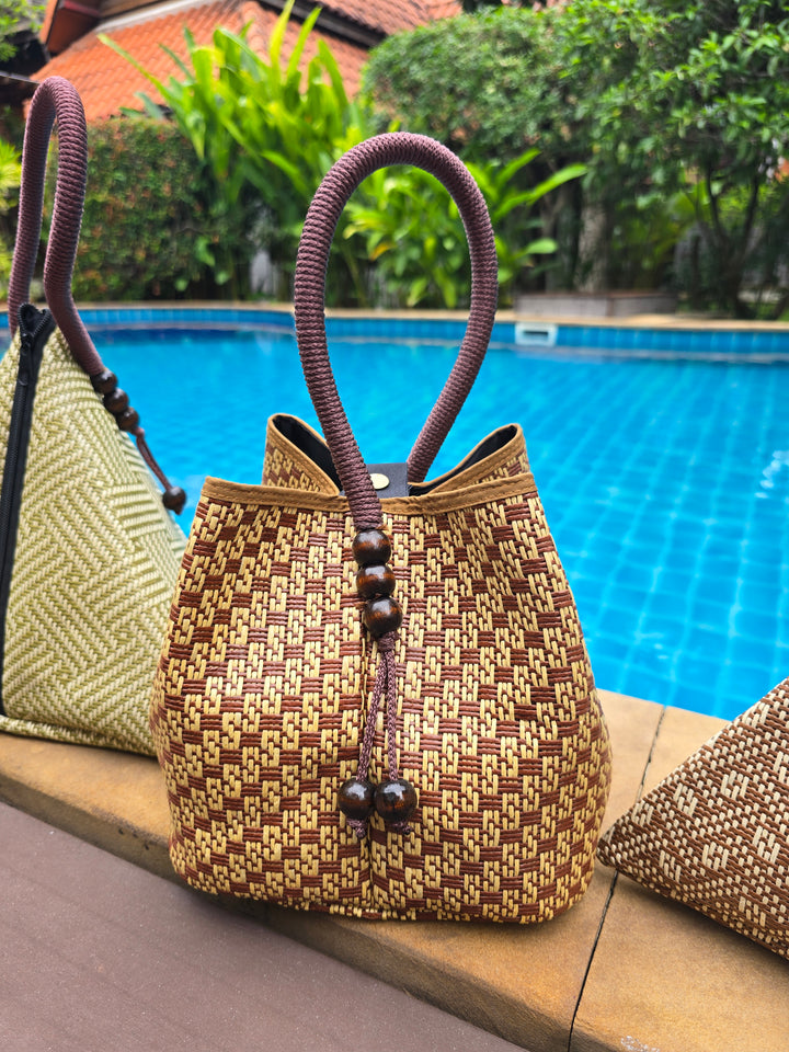 Resort Weave Horizon Bag - Sandstone