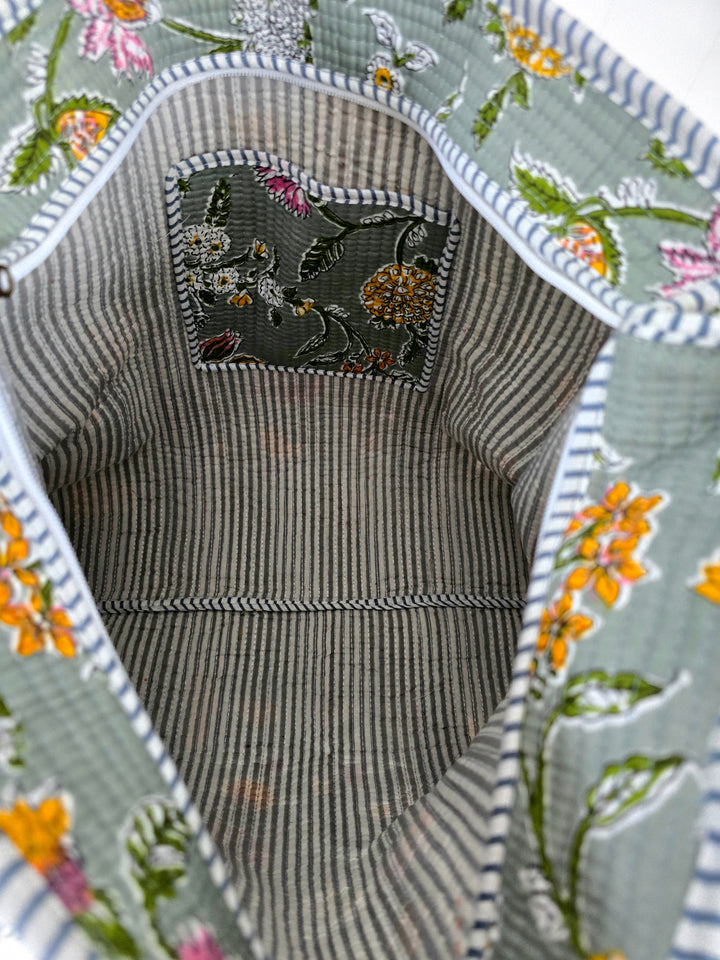 Whispering Floral Tote