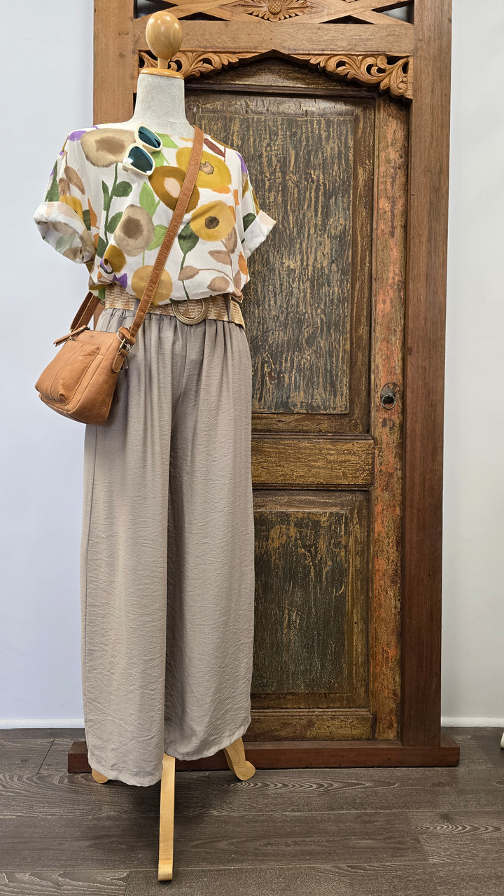 Viscosa Belted Pantalone