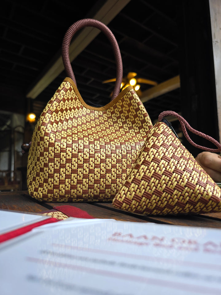 Resort Weave Horizon Bag - Sandstone