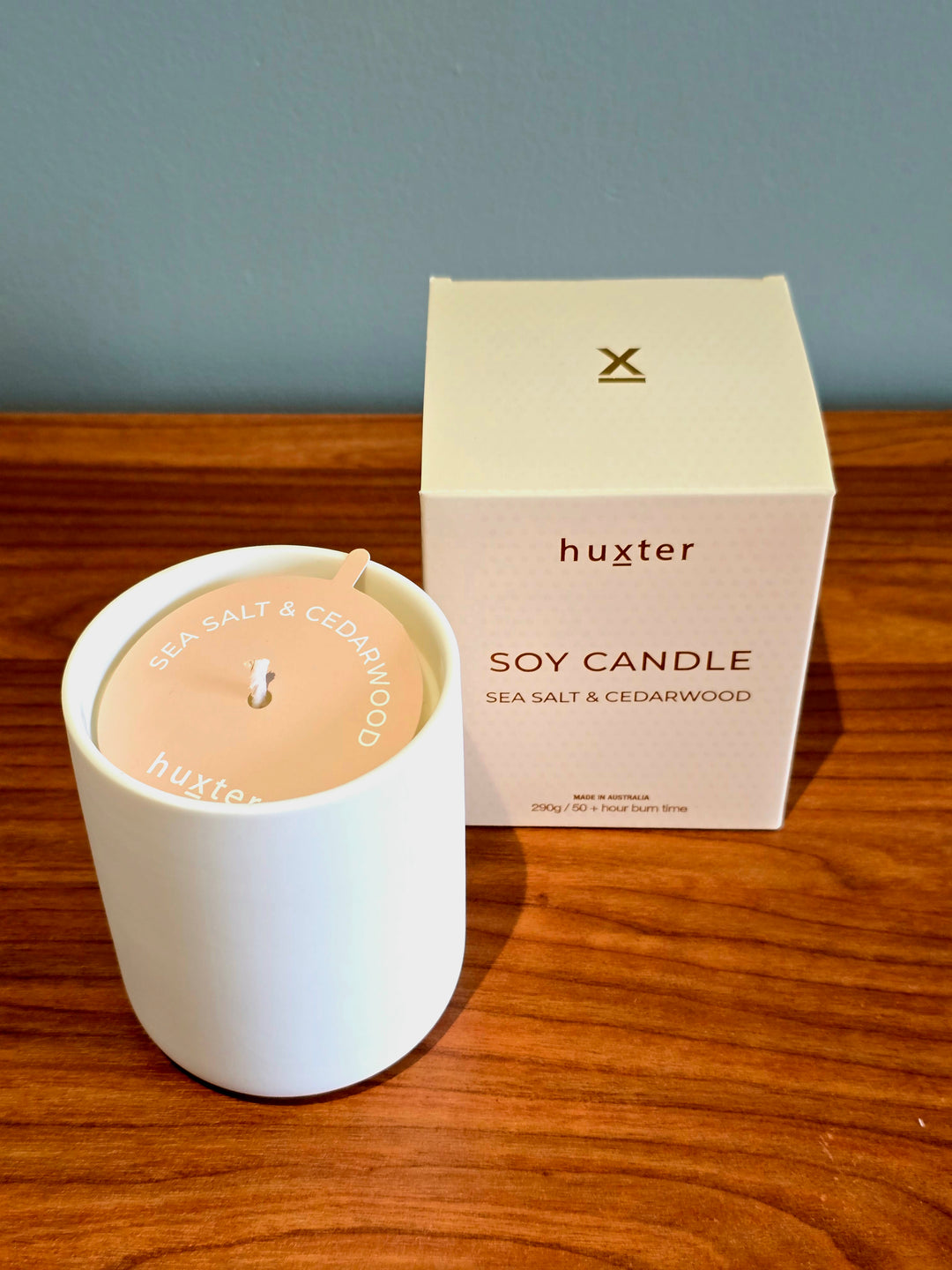 Huxter Soy Candle Sea Salt Cedarwood