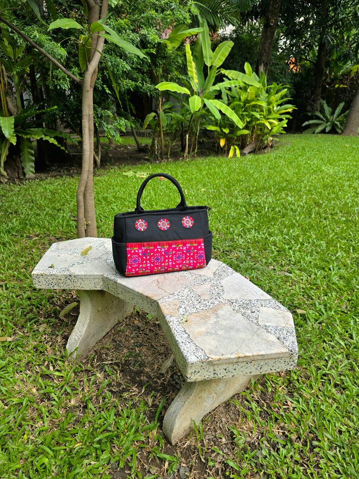 Poppy Hmong Hand-Stitched Bag