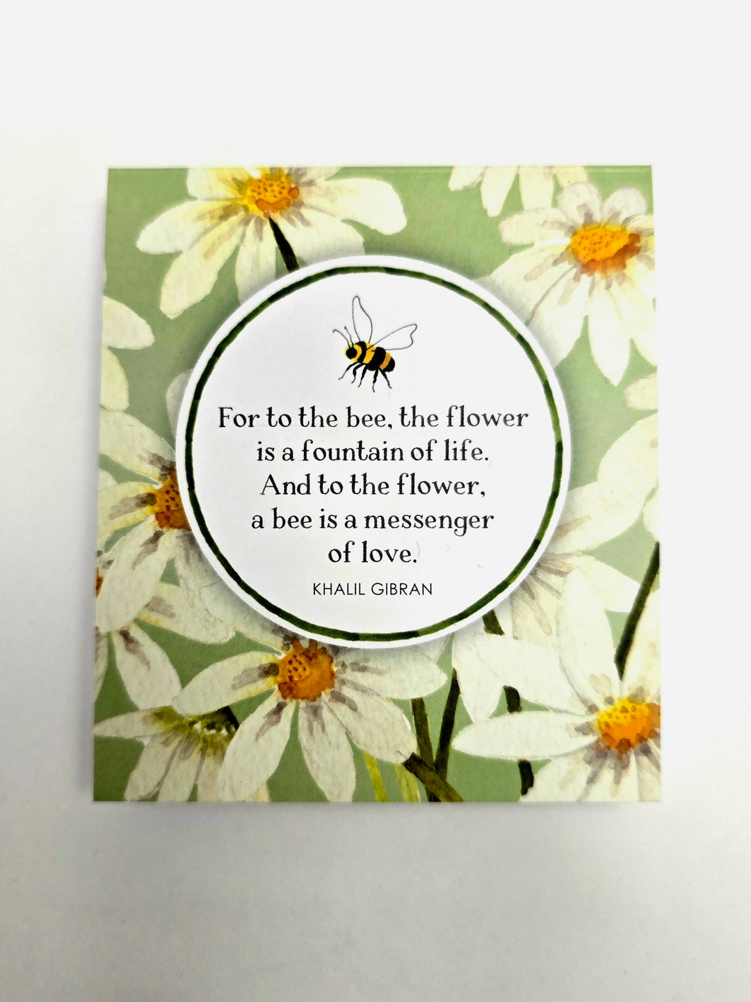 Bee Daisy Notepad - Affirmations