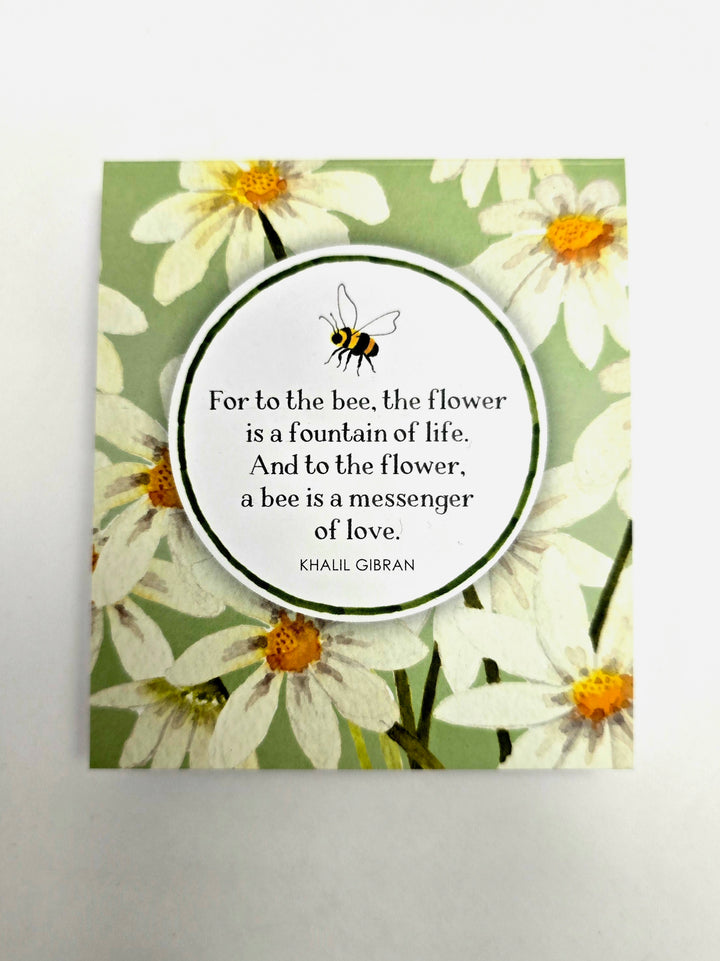 Bee Daisy Notepad - Affirmations