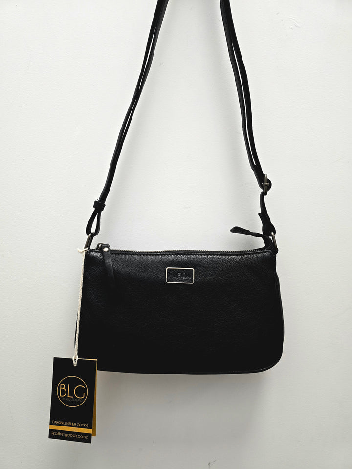 Leather Oval Cross Body Bag