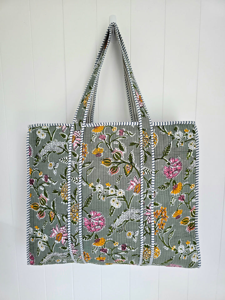 Whispering Floral Tote