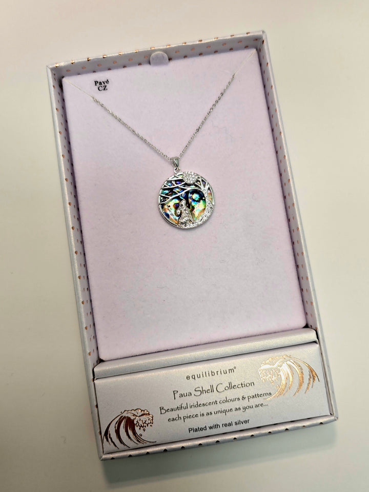 Equilibrium Paua Shell Moon Gazer Necklace