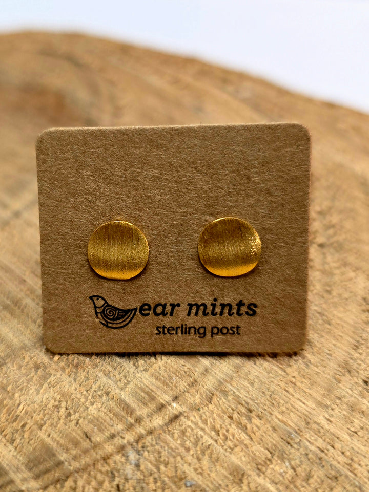Round Flat Earrings