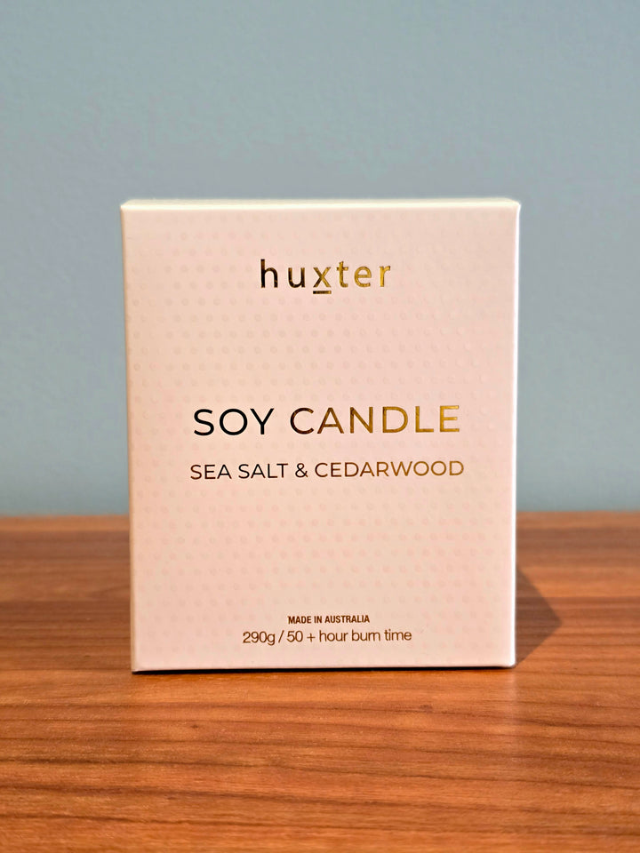 Huxter Soy Candle Sea Salt Cedarwood