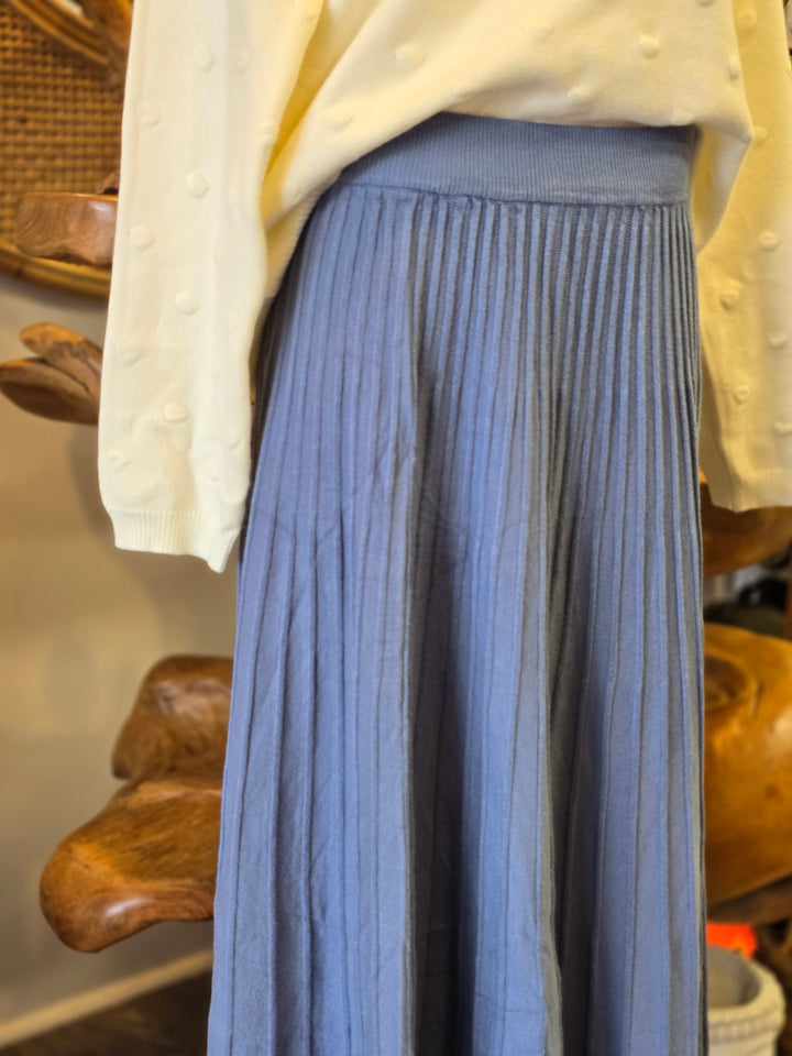Knit Pleated Skirt