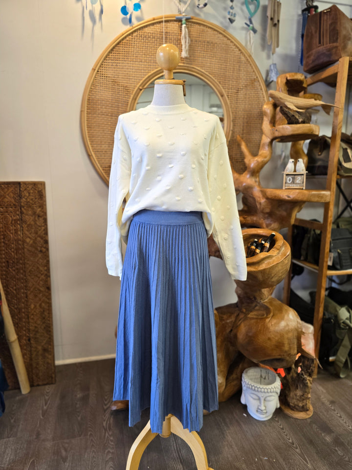 Knit Pleated Skirt