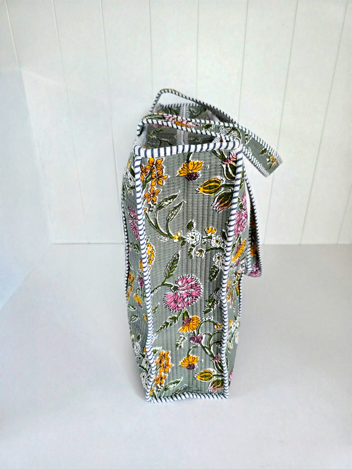 Whispering Floral Tote