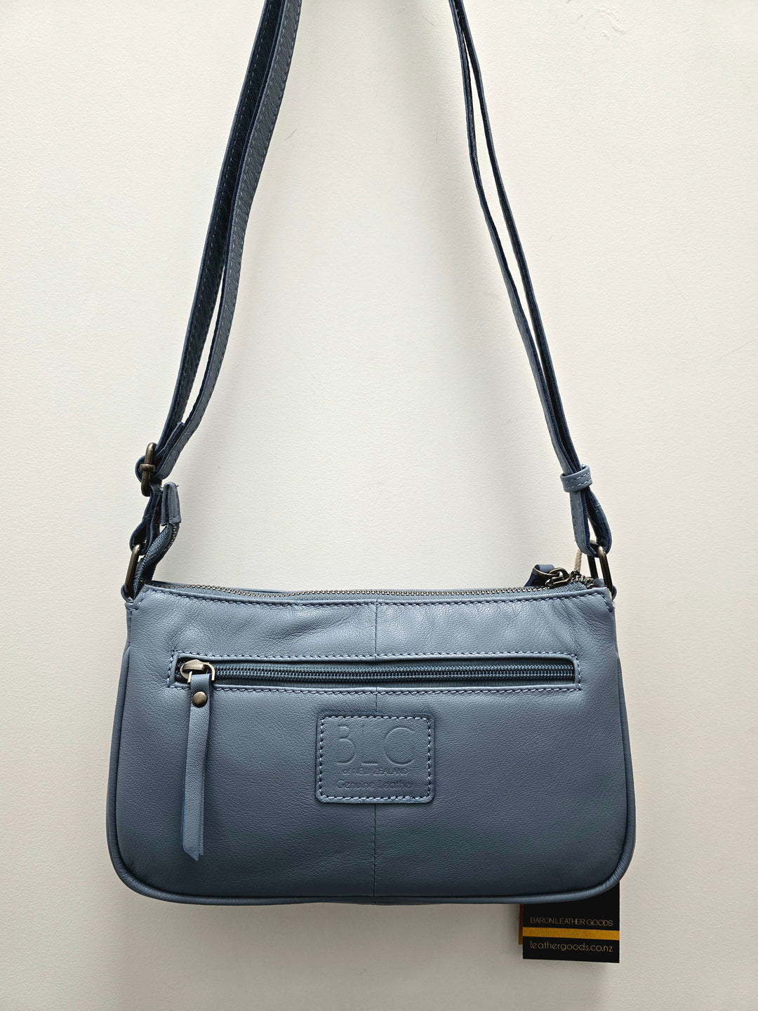 Leather Oval Cross Body Bag