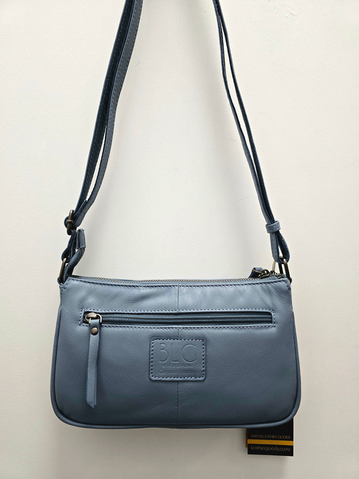 Leather Oval Cross Body Bag