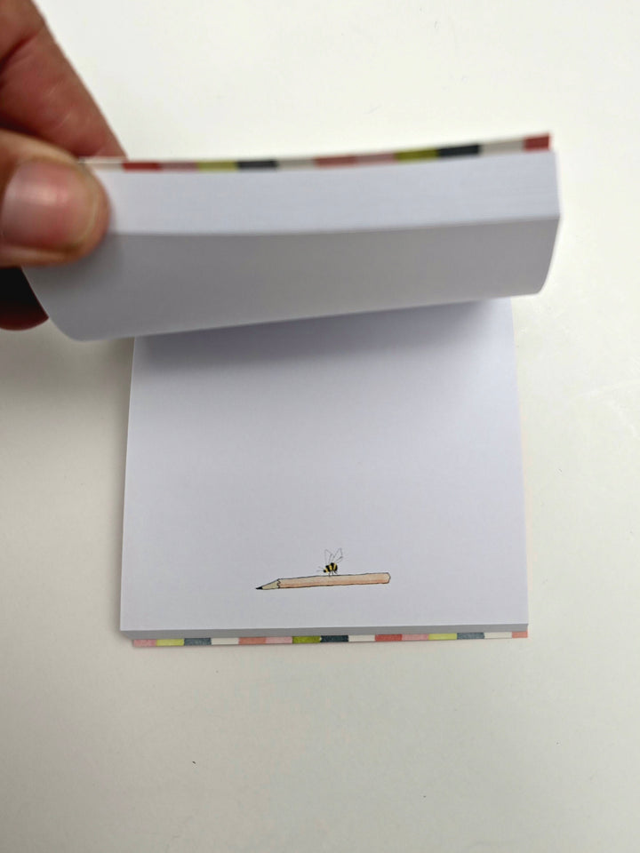 Bee Flowers Notepad - Affirmations