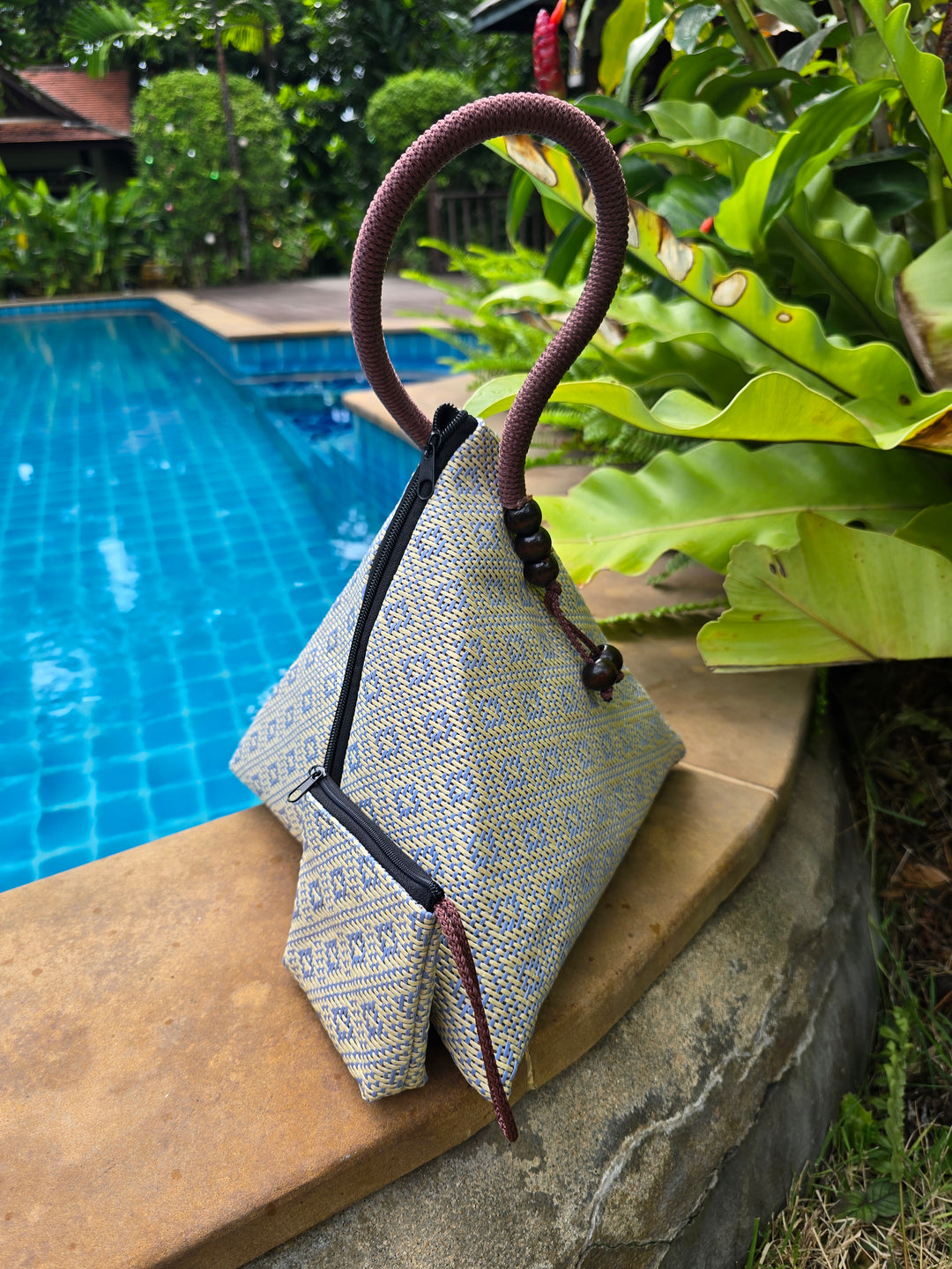 Resort Weave Horizon Purse - Sky Mossaic