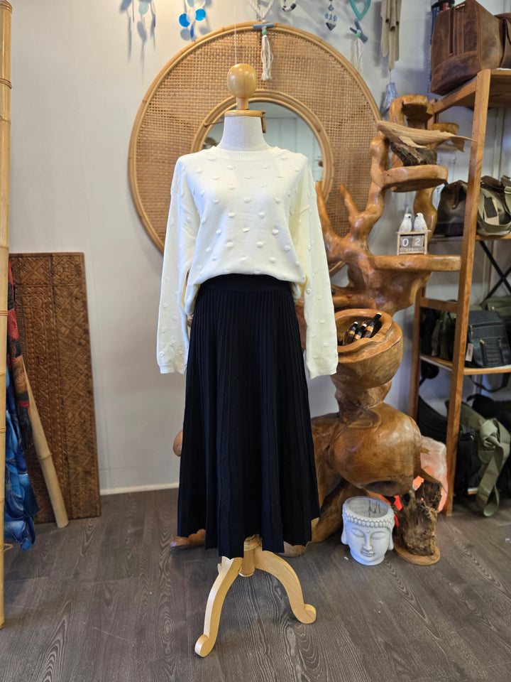 Knit Pleated Skirt