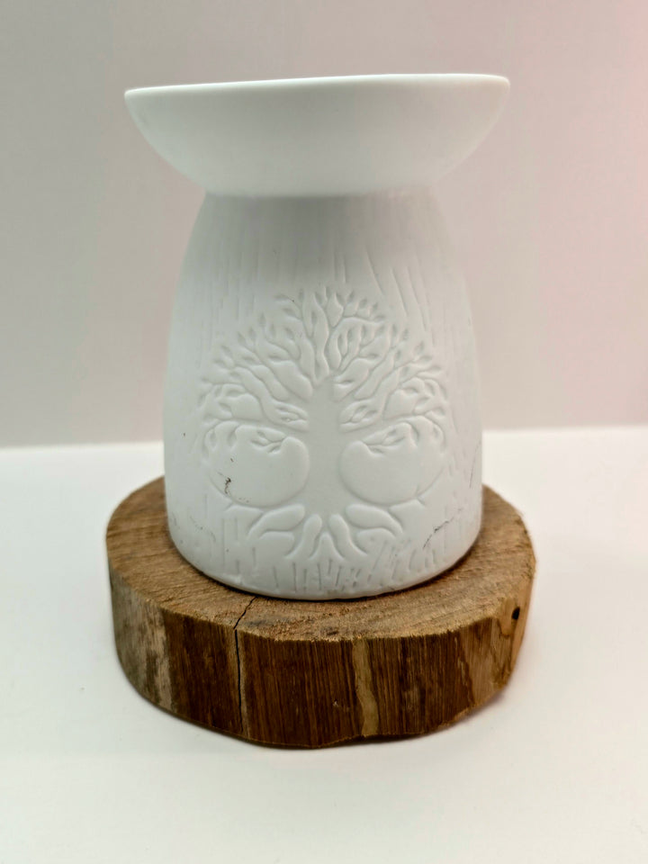 White Tree of Life Oil Burner
