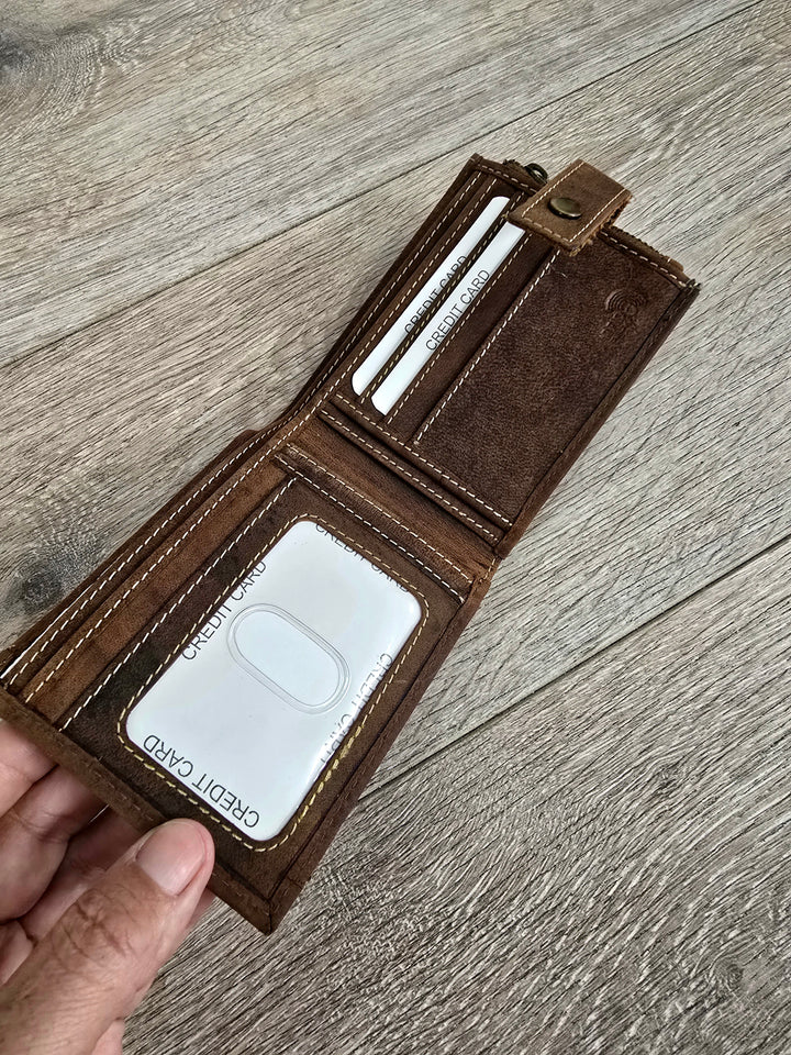 Gents Grunge Leather Wallet