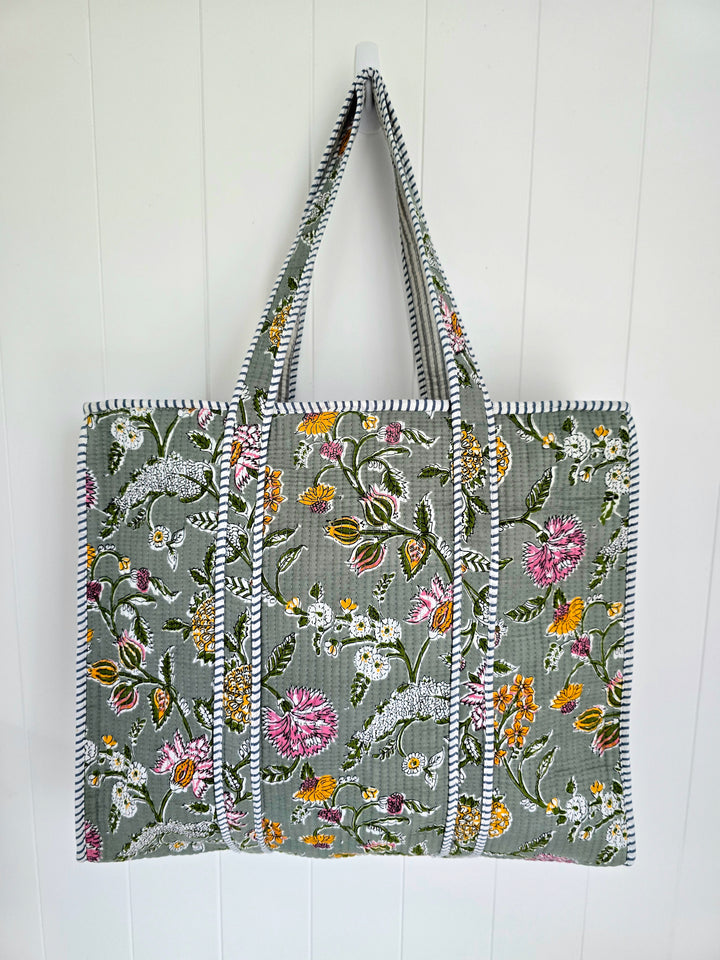 Whispering Floral Tote