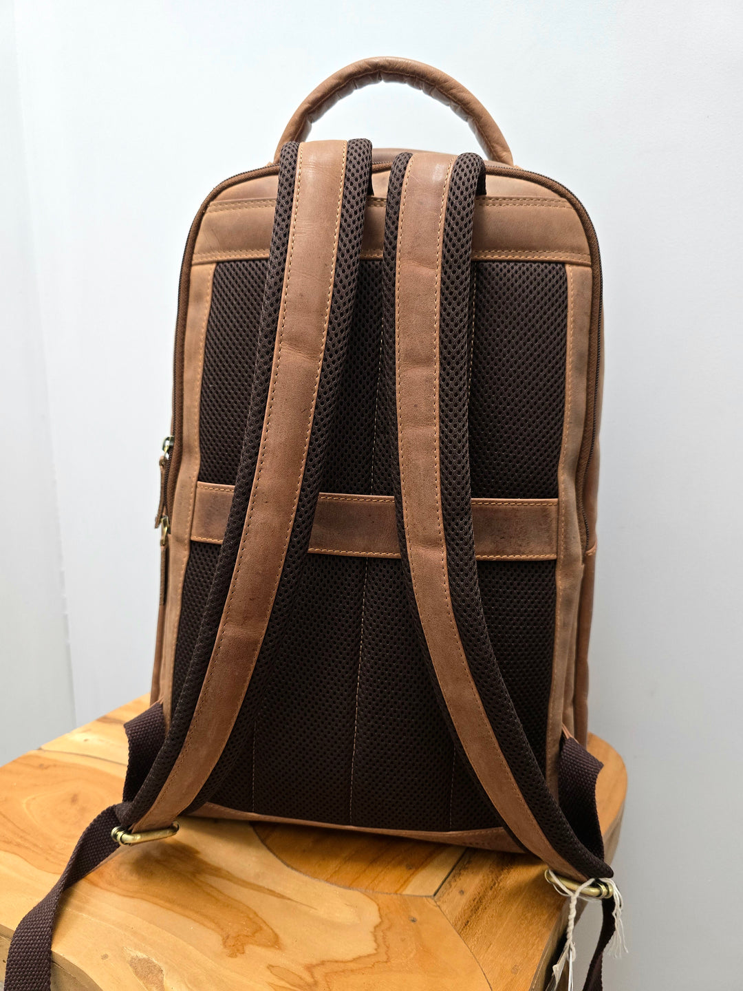 Leather Back Road Backpack